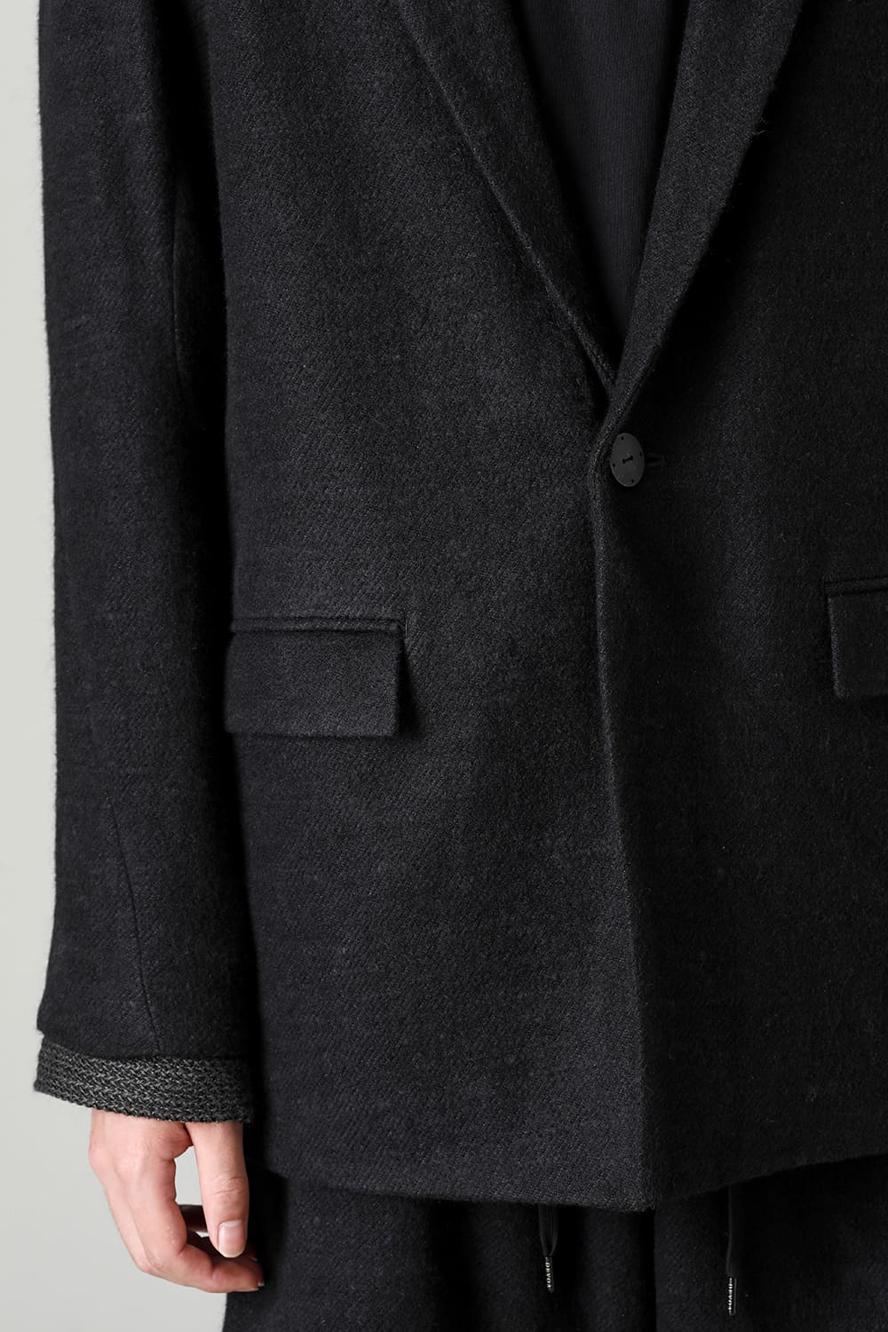 Jacket brushed cashgora linen