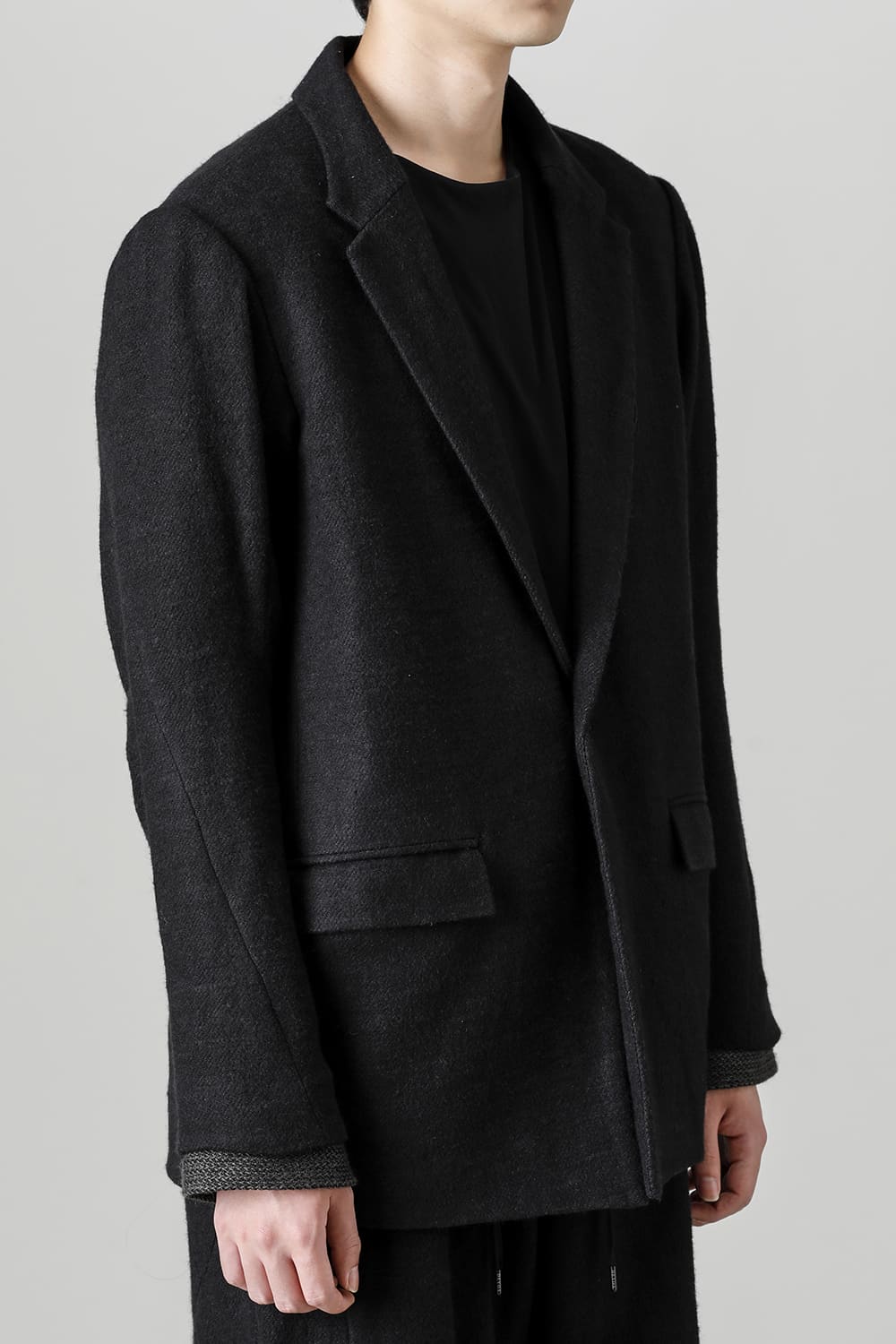 Jacket brushed cashgora linen