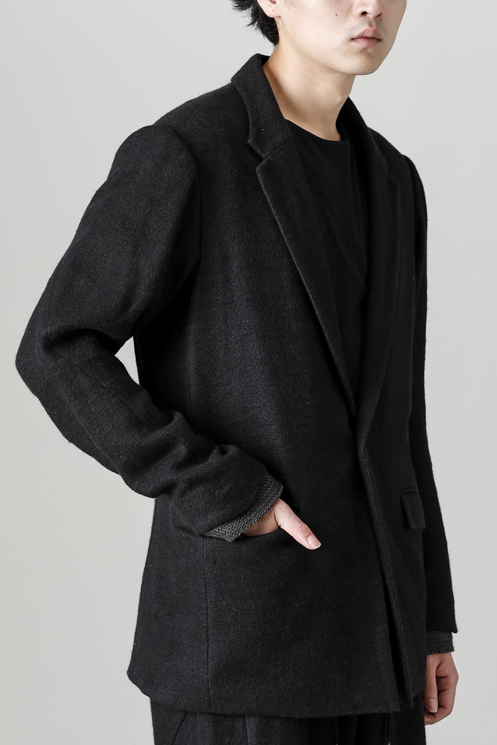 Jacket brushed cashgora linen