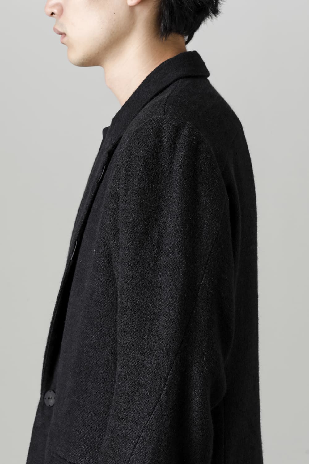 Jacket brushed cashgora linen