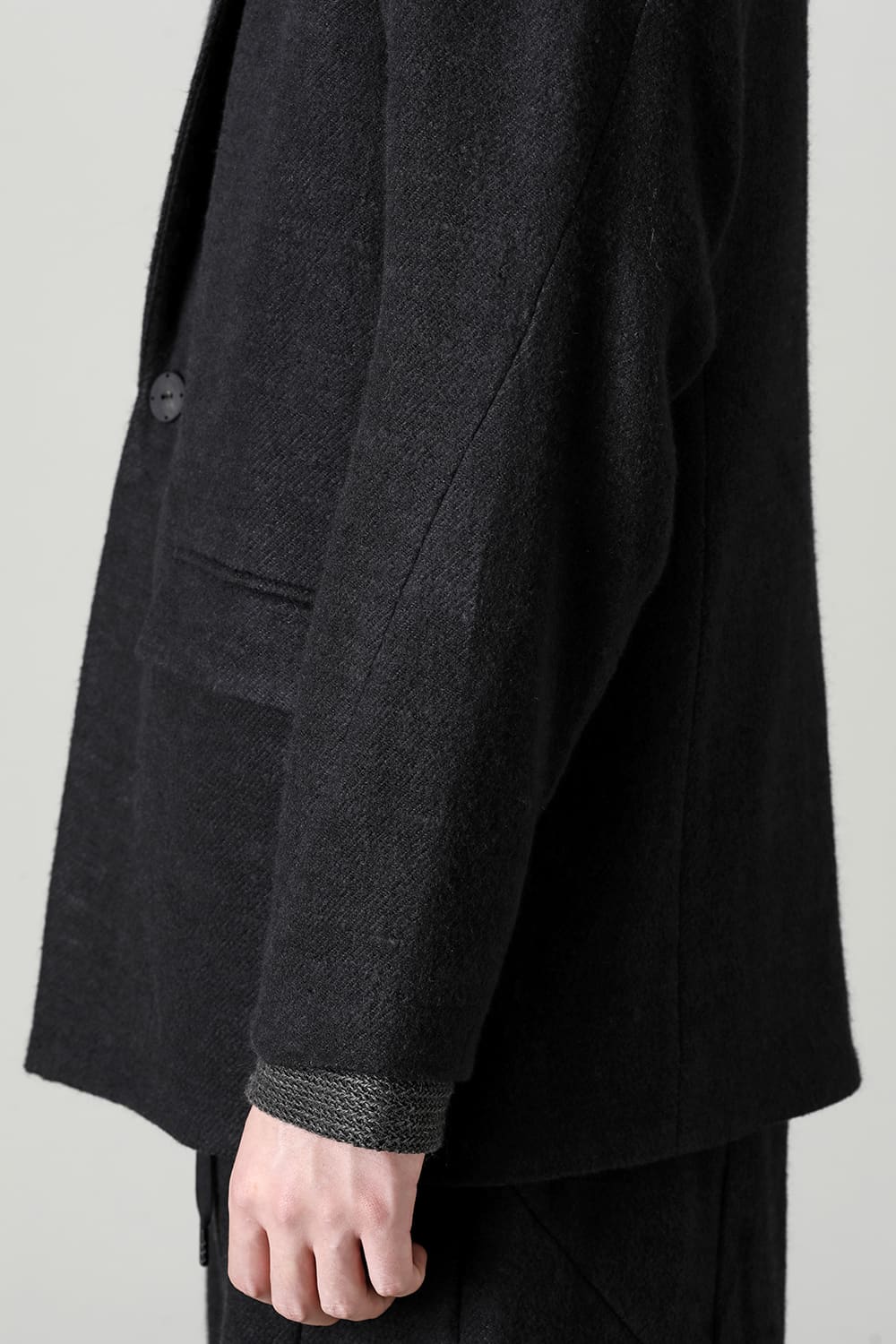 Jacket brushed cashgora linen