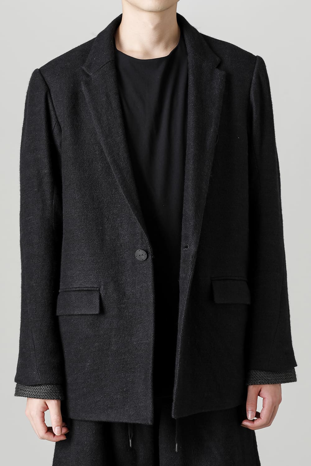 Jacket brushed cashgora linen