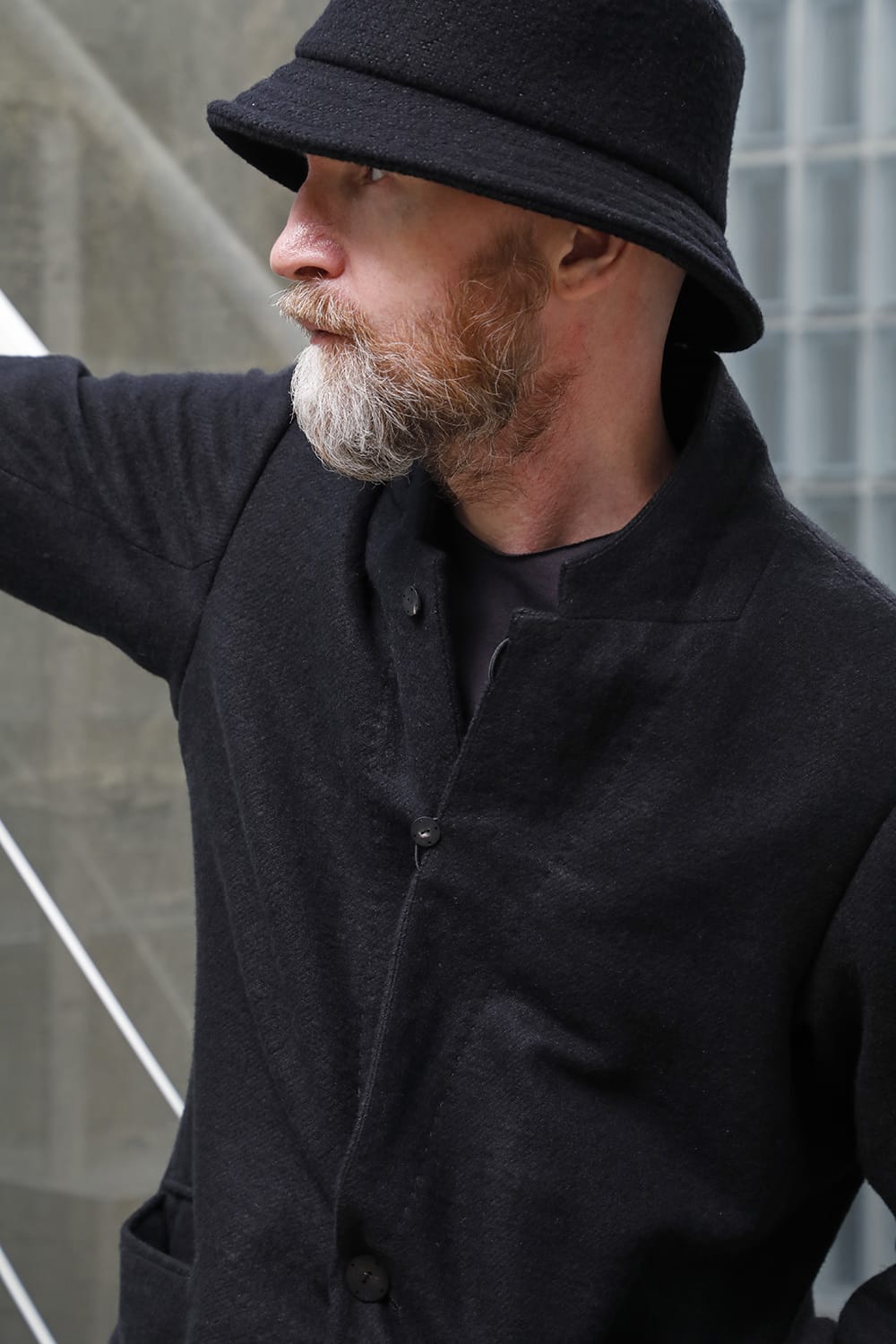 Jacket brushed cashgora linen