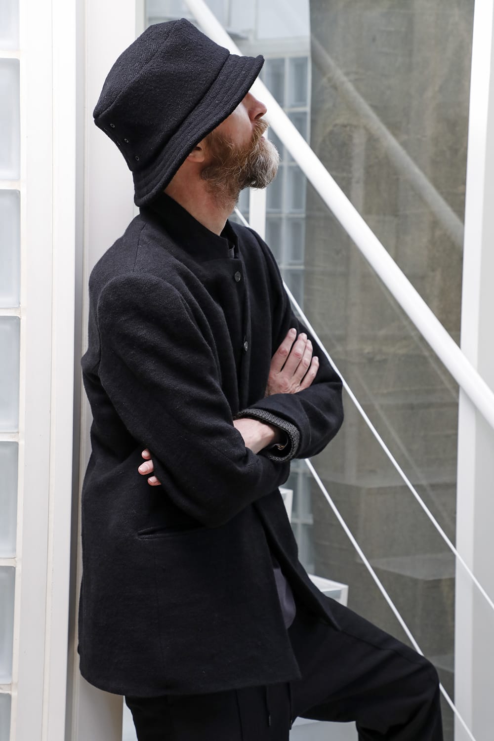 Jacket brushed cashgora linen