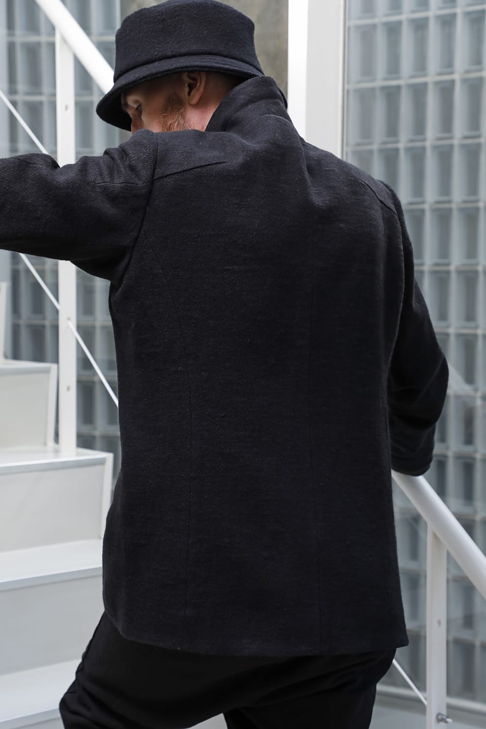 Jacket brushed cashgora linen