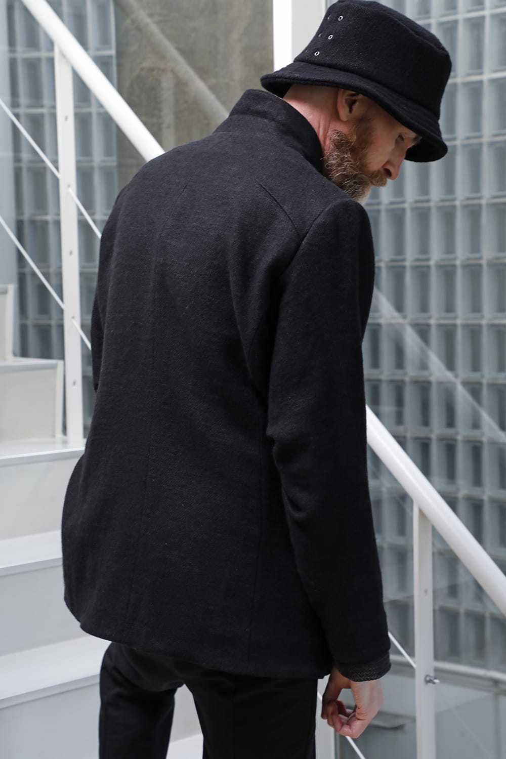 Jacket brushed cashgora linen