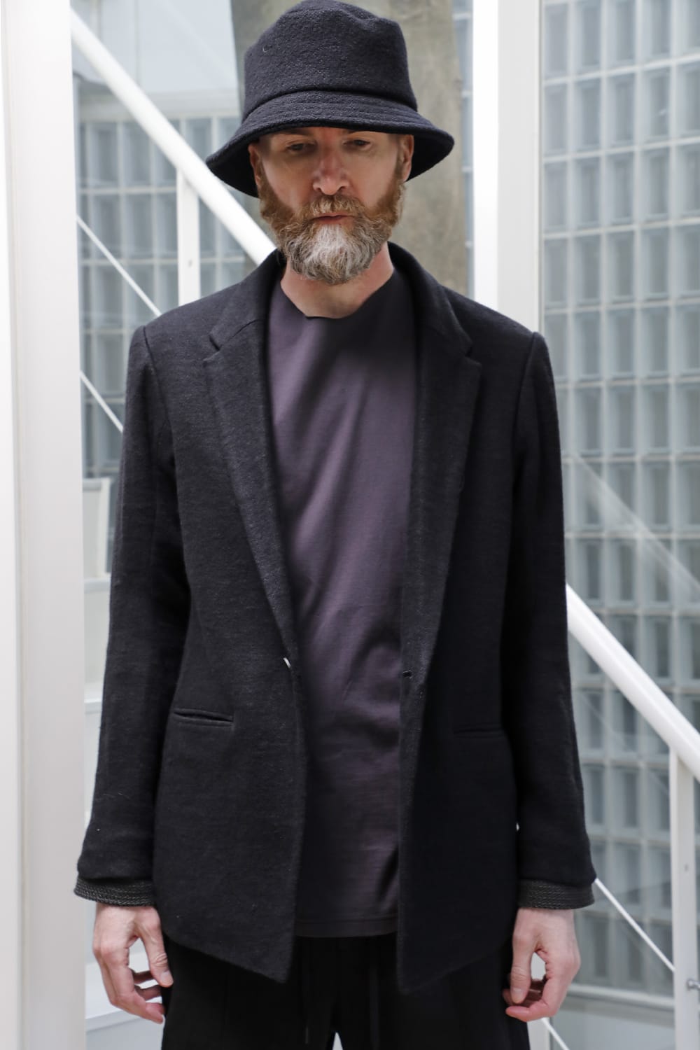 Jacket brushed cashgora linen