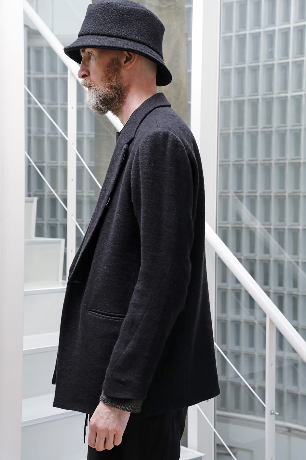 Jacket brushed cashgora linen