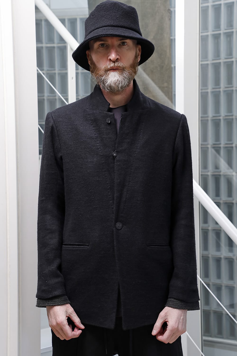 Jacket brushed cashgora linen