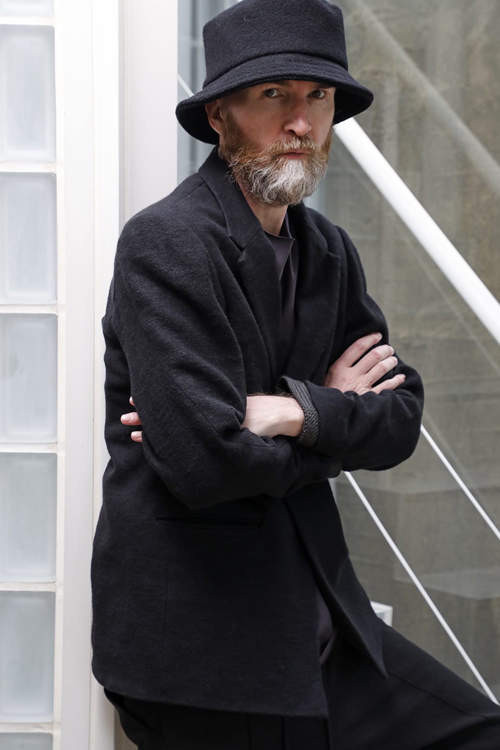 Jacket brushed cashgora linen