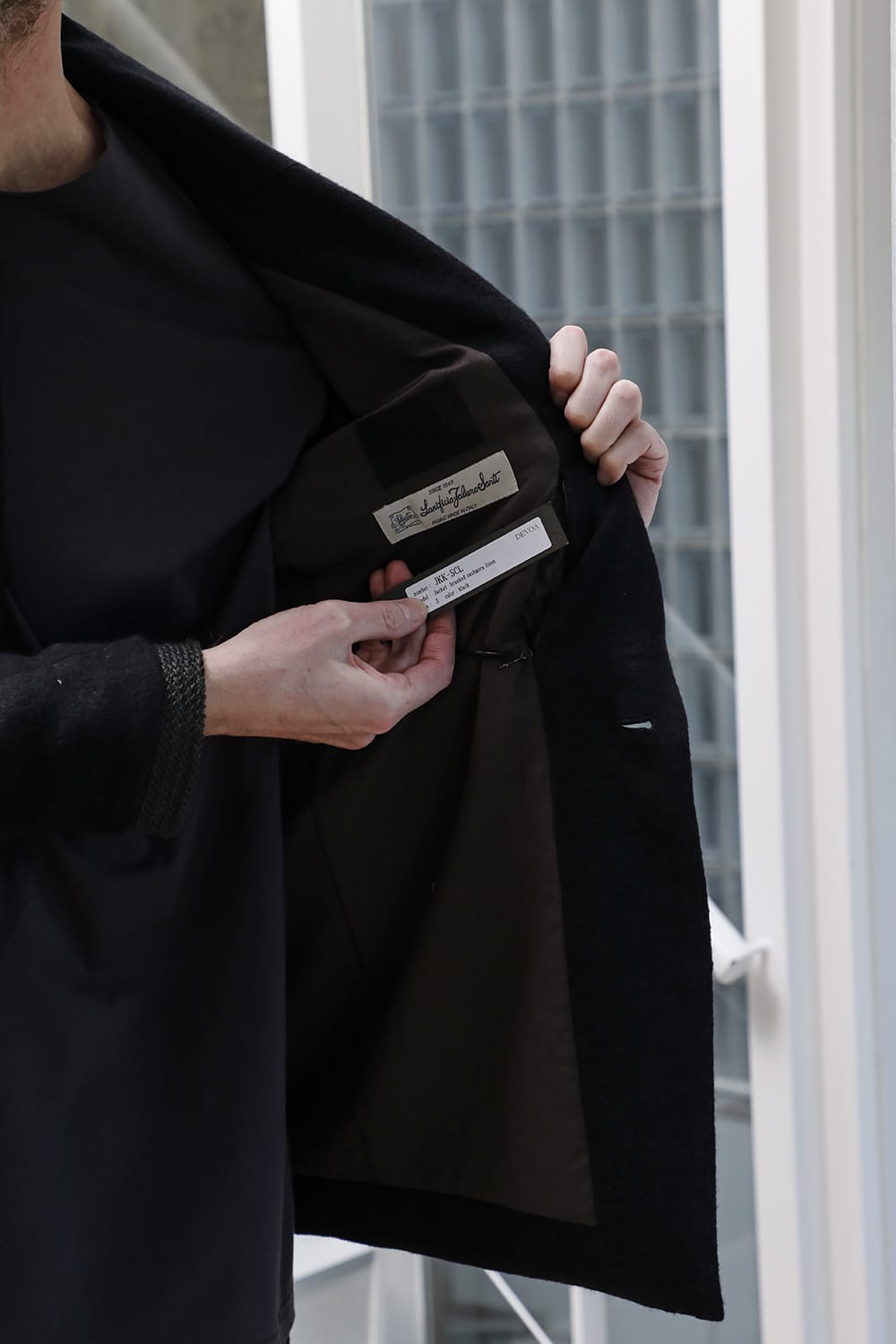 Jacket brushed cashgora linen