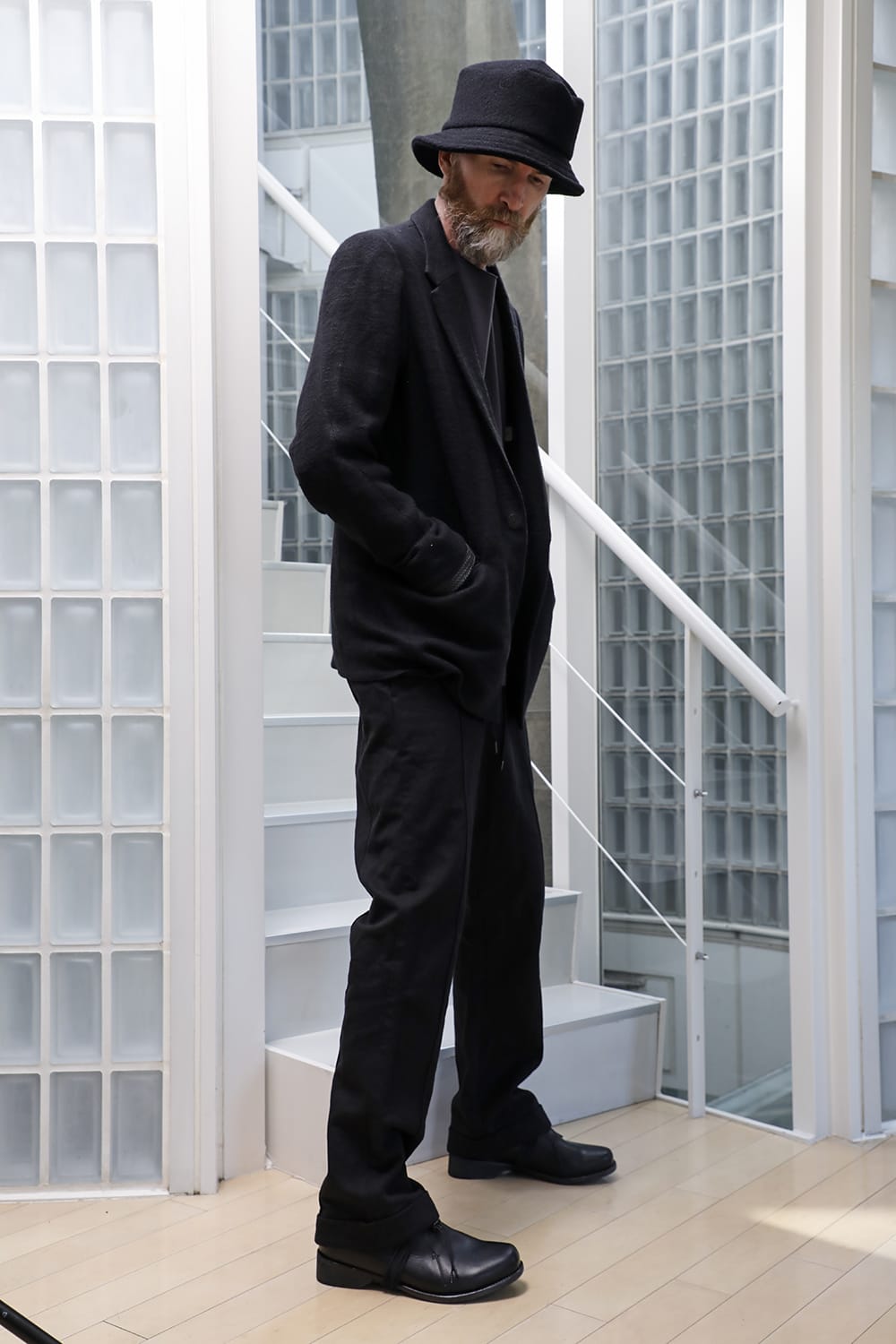 Jacket brushed cashgora linen