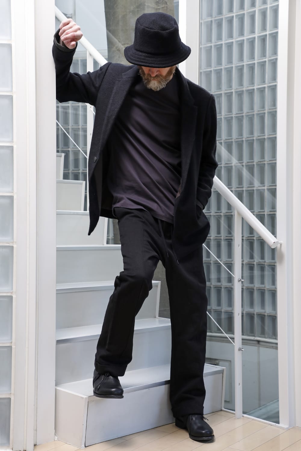 Jacket brushed cashgora linen