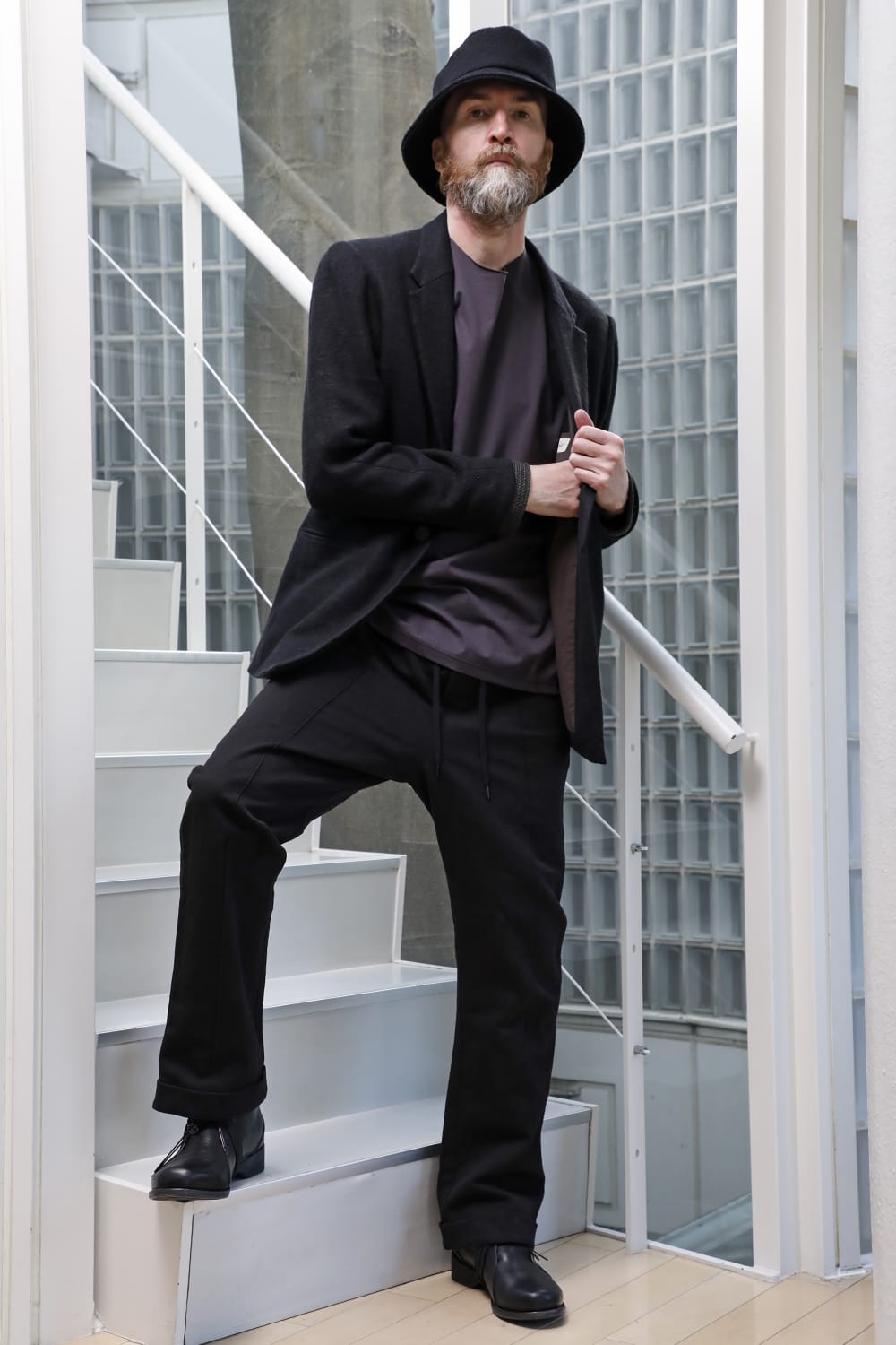 Jacket brushed cashgora linen