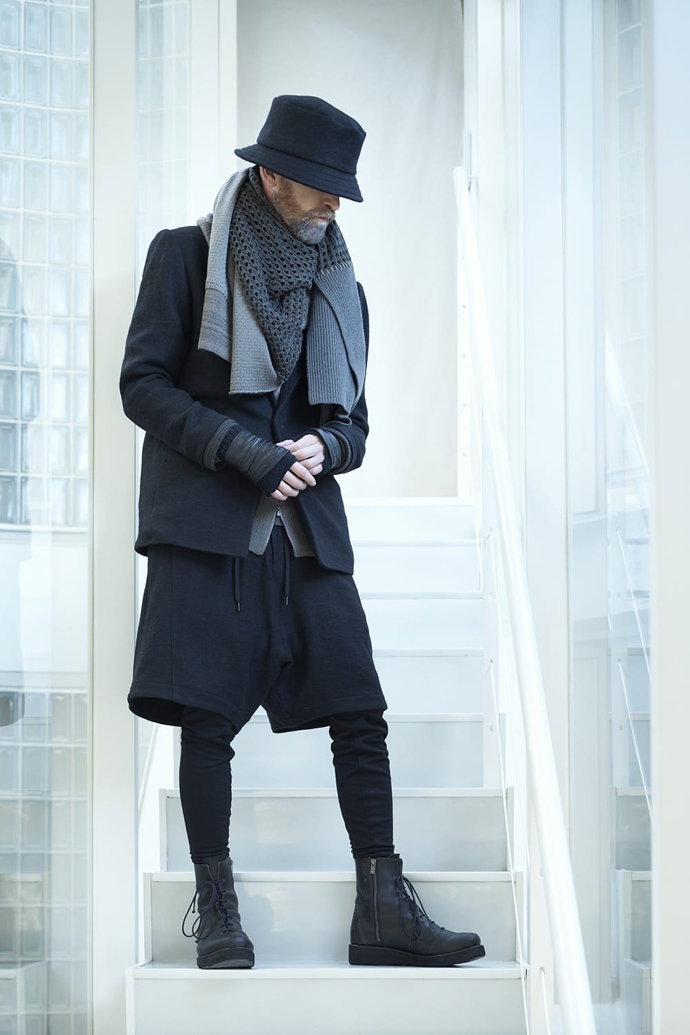 Jacket brushed cashgora linen