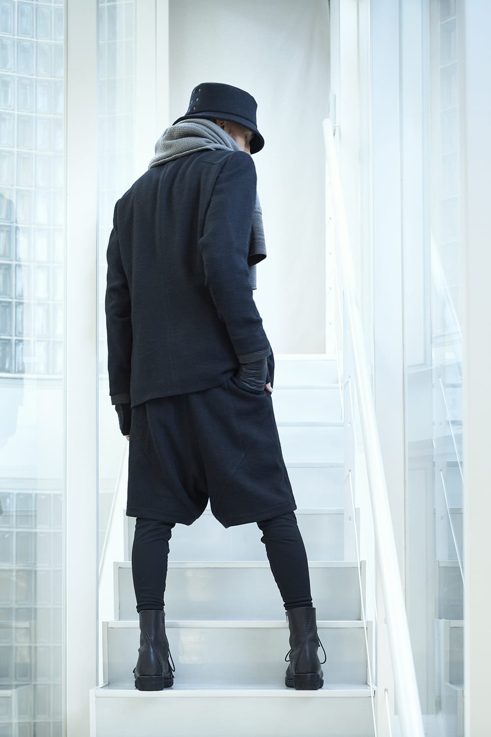 Jacket brushed cashgora linen