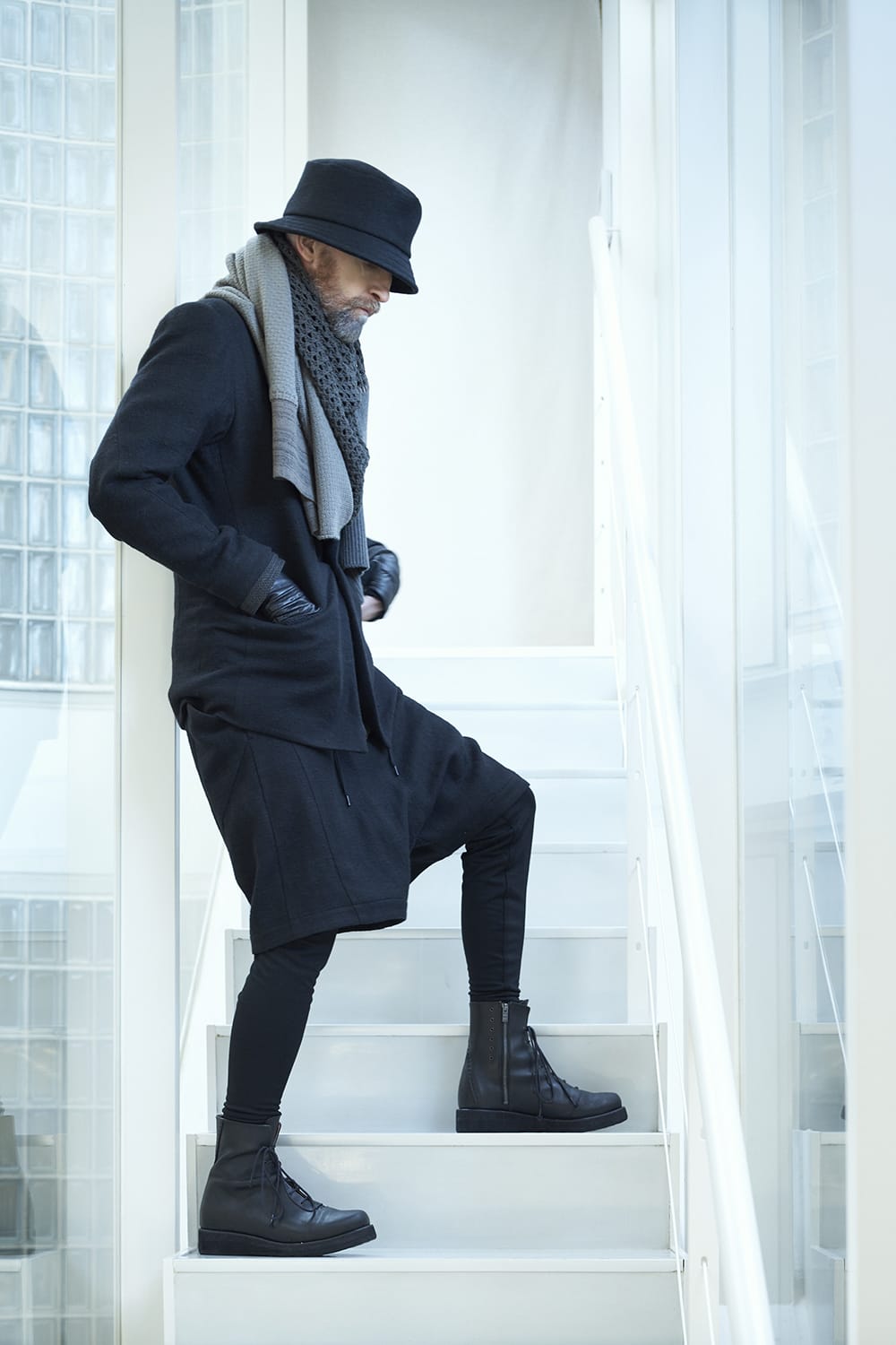 Jacket brushed cashgora linen