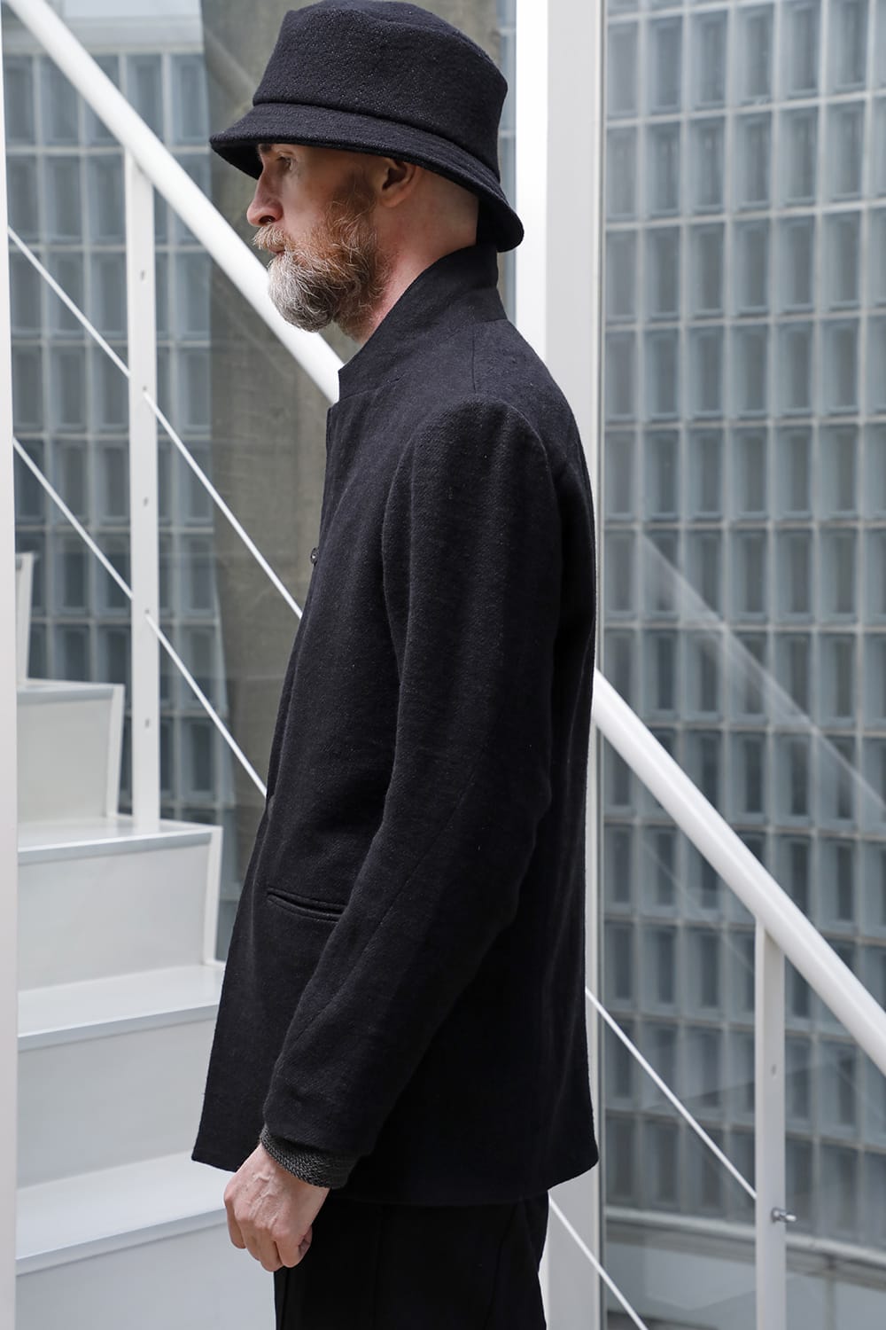 Jacket brushed cashgora linen