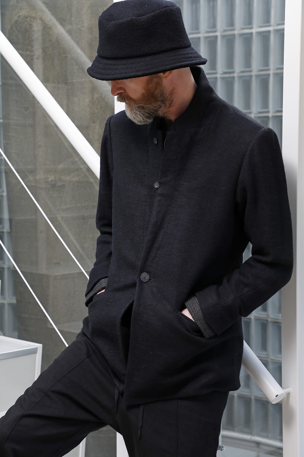 Jacket brushed cashgora linen