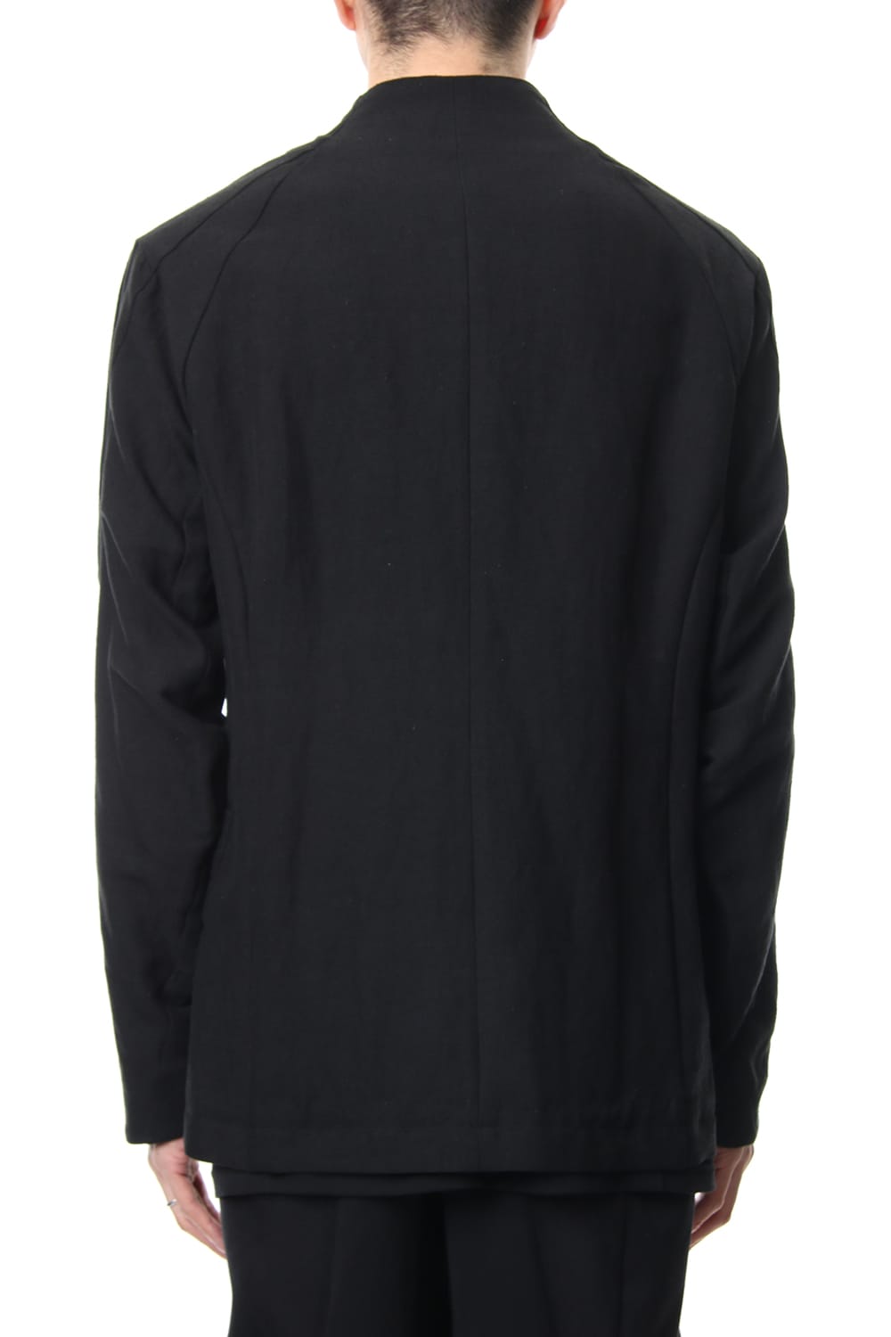 Jacket Silk Linen Canvas Sand Blast Finish