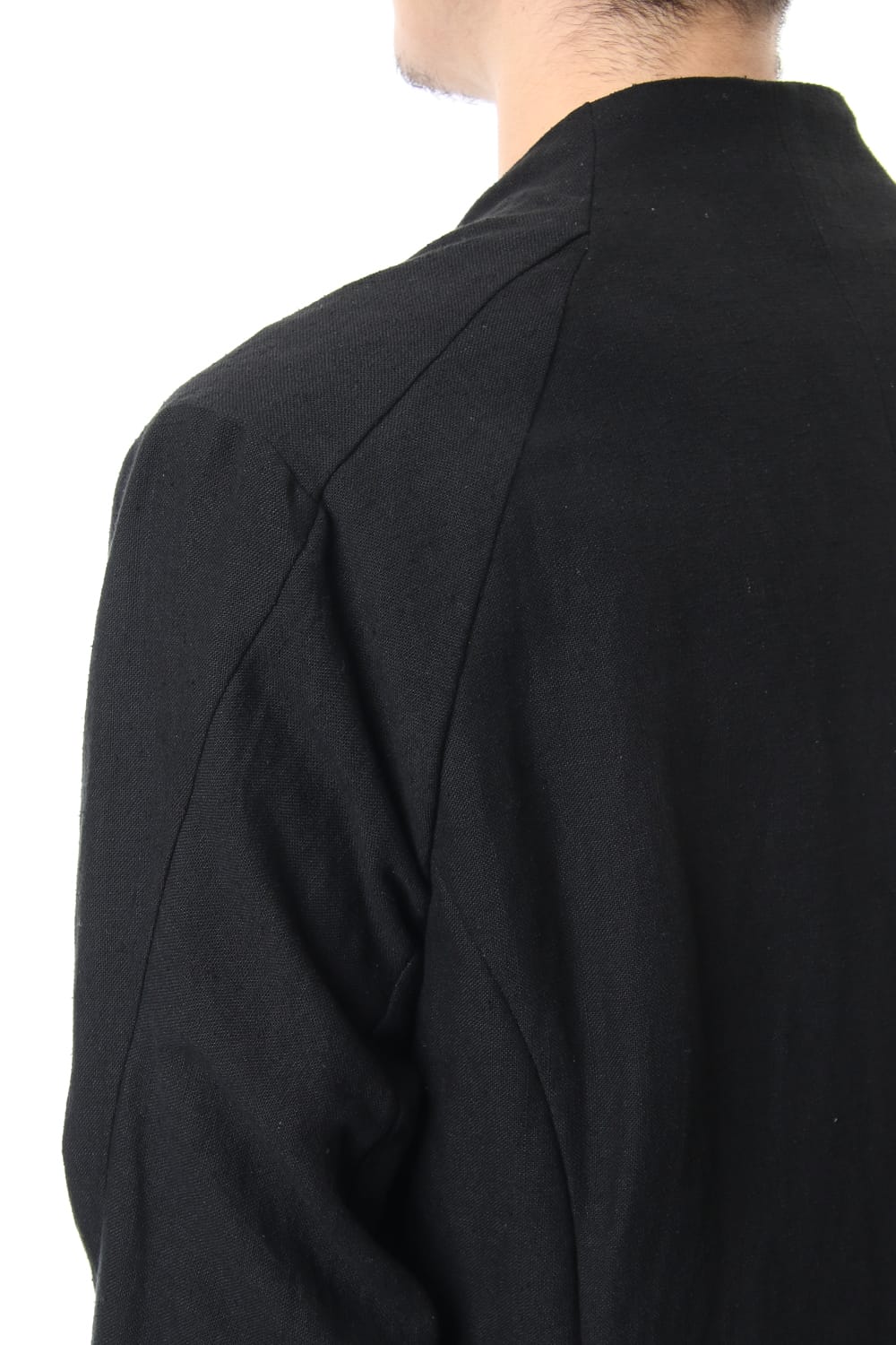 Jacket Silk Linen Canvas Sand Blast Finish