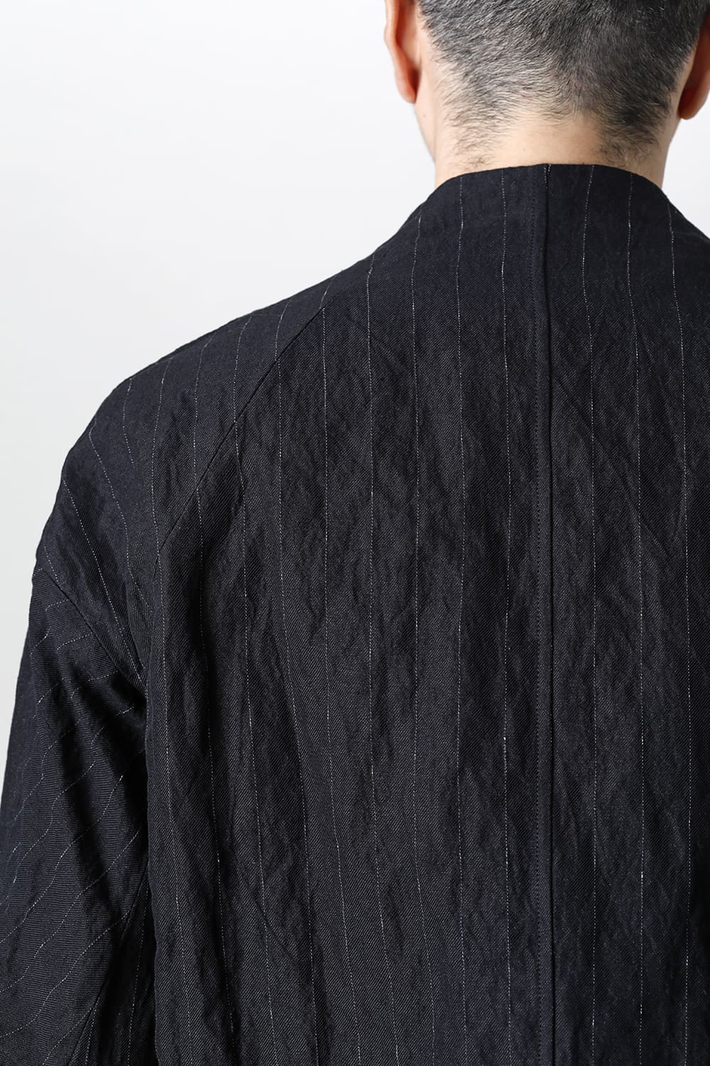 Jacket cotton linen metal shrink