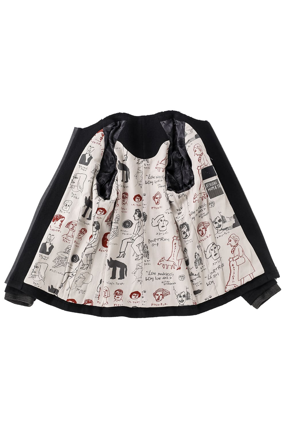 Jacket hybrid wool / silk tweed