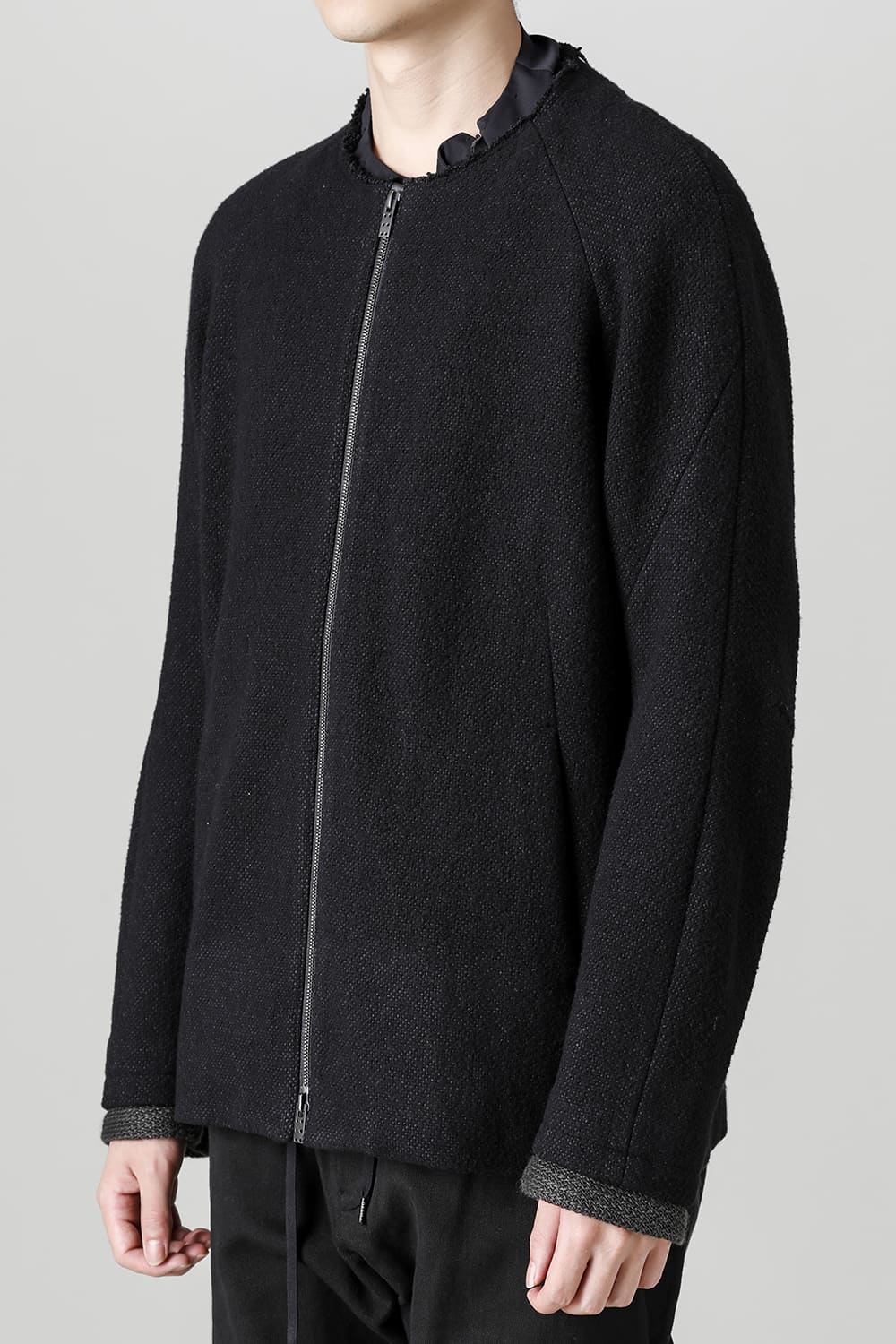 Jacket hybrid wool / silk tweed