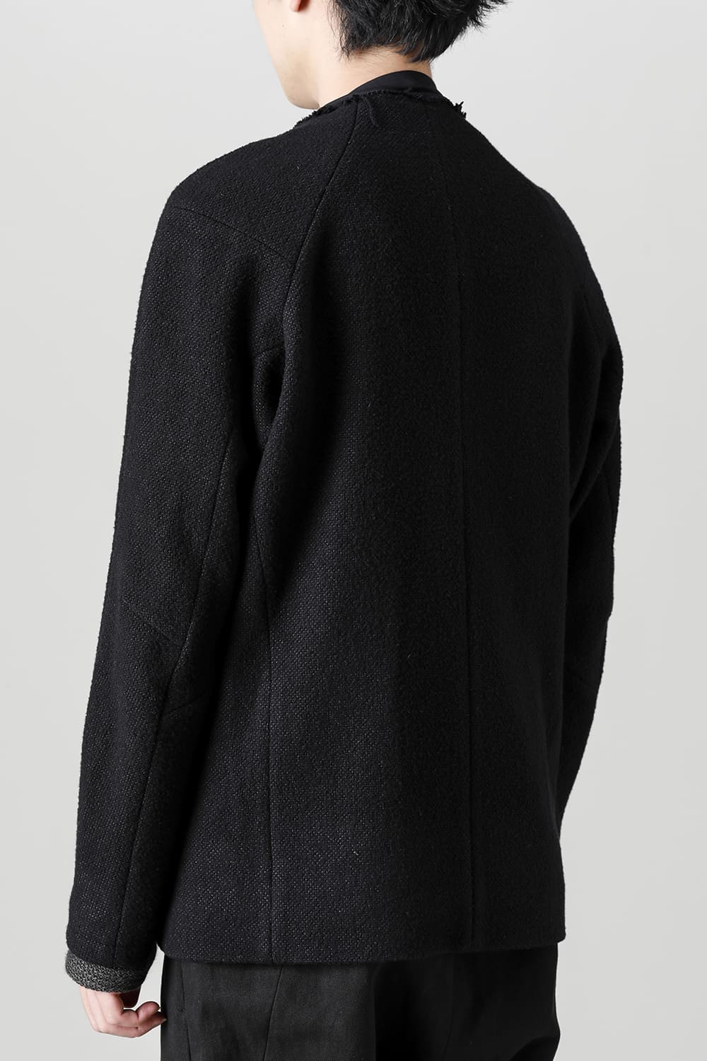 Jacket hybrid wool / silk tweed