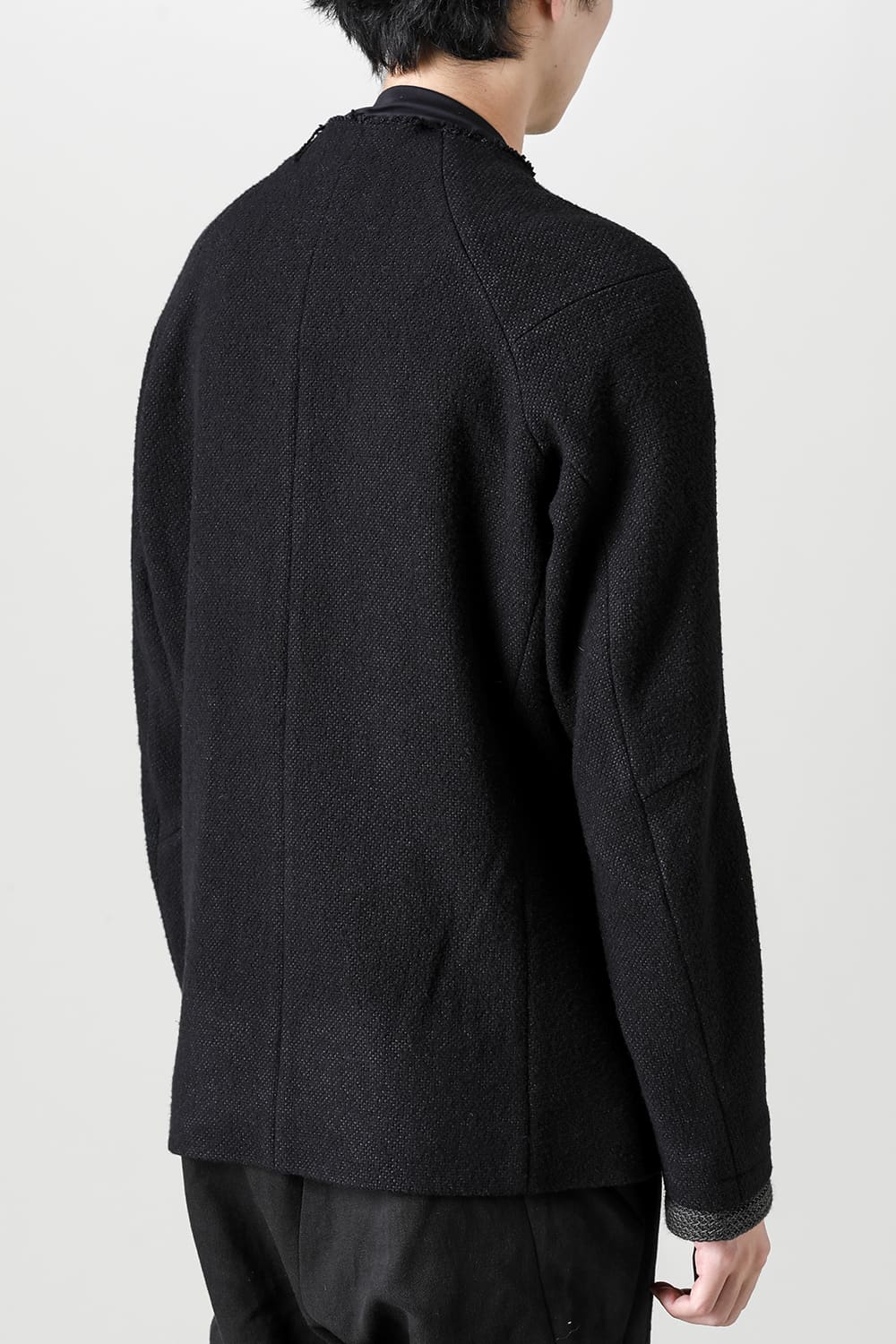 Jacket hybrid wool / silk tweed