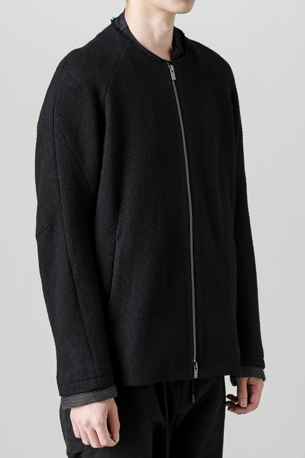 Jacket hybrid wool / silk tweed