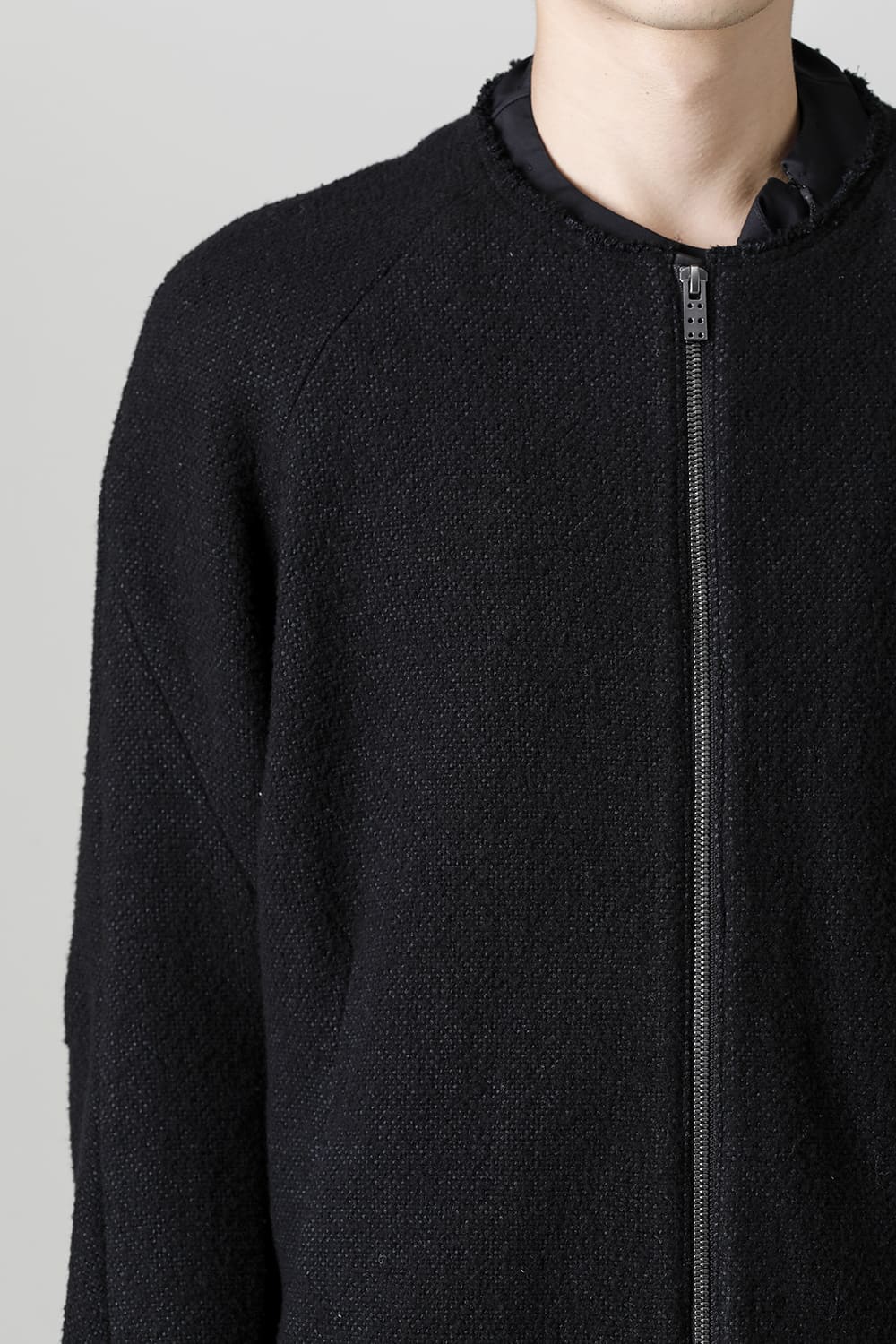 Jacket hybrid wool / silk tweed