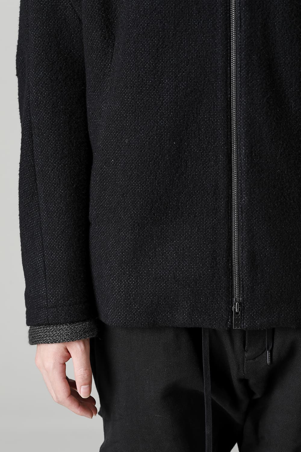 Jacket hybrid wool / silk tweed