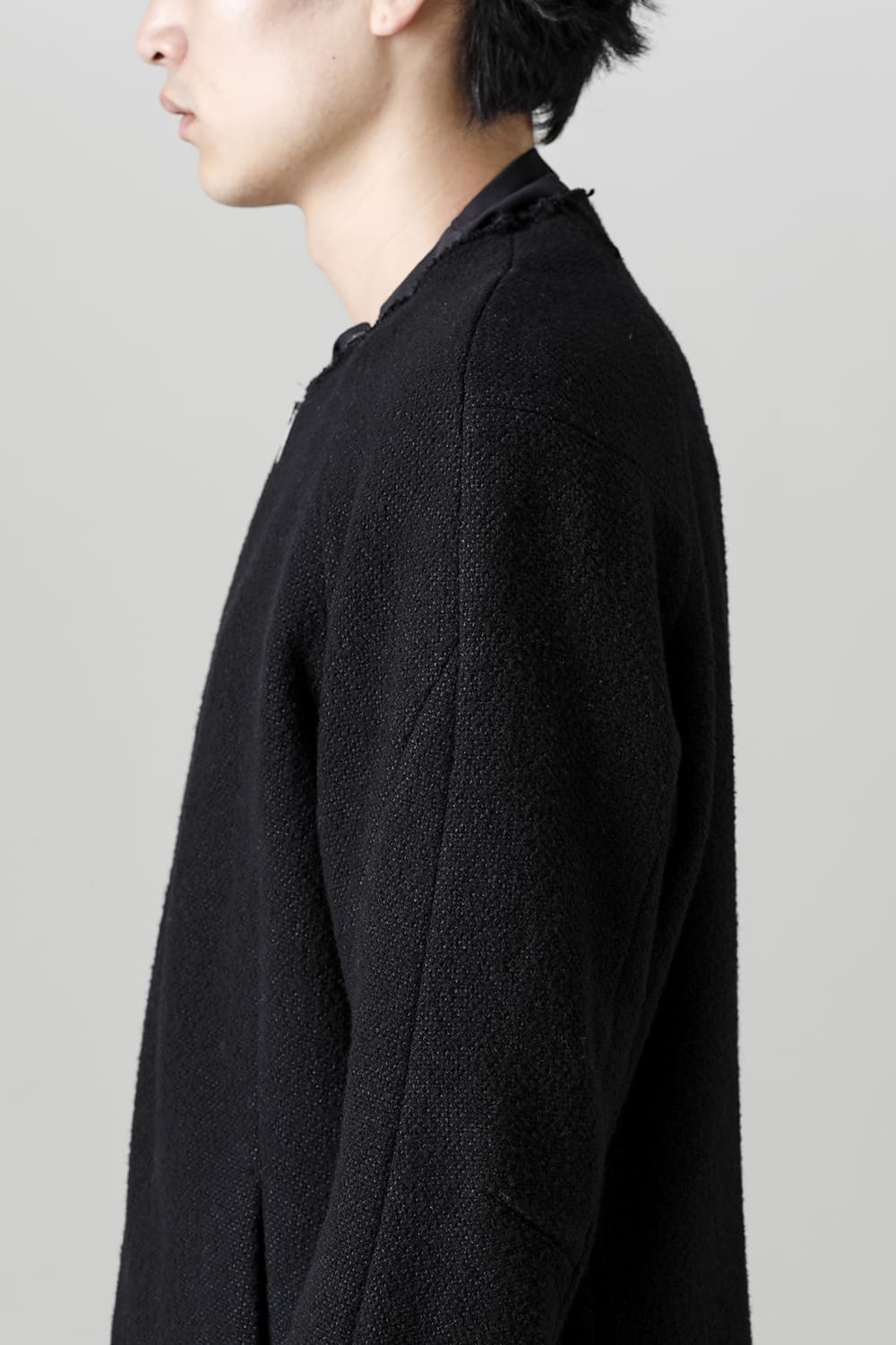 Jacket hybrid wool / silk tweed