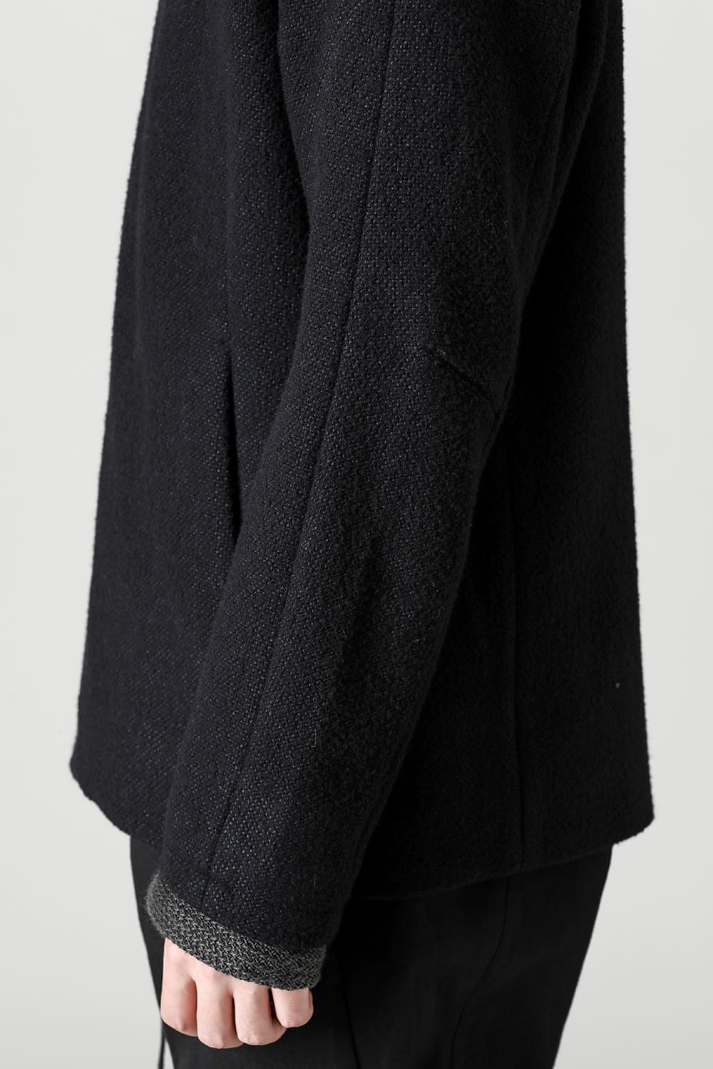 Jacket hybrid wool / silk tweed