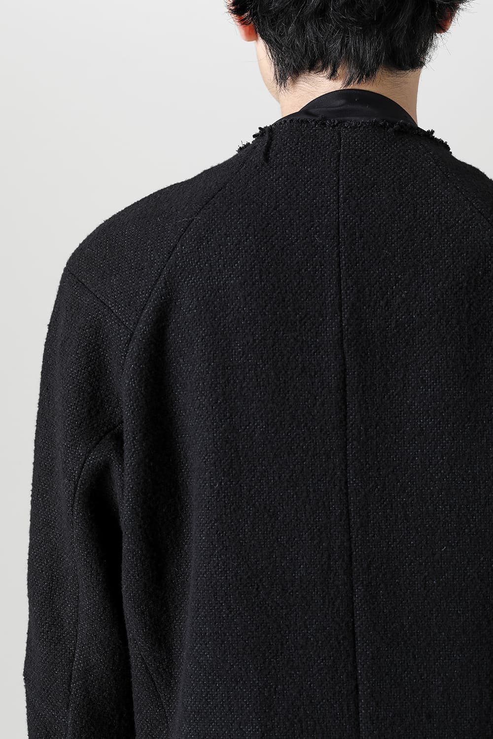 Jacket hybrid wool / silk tweed