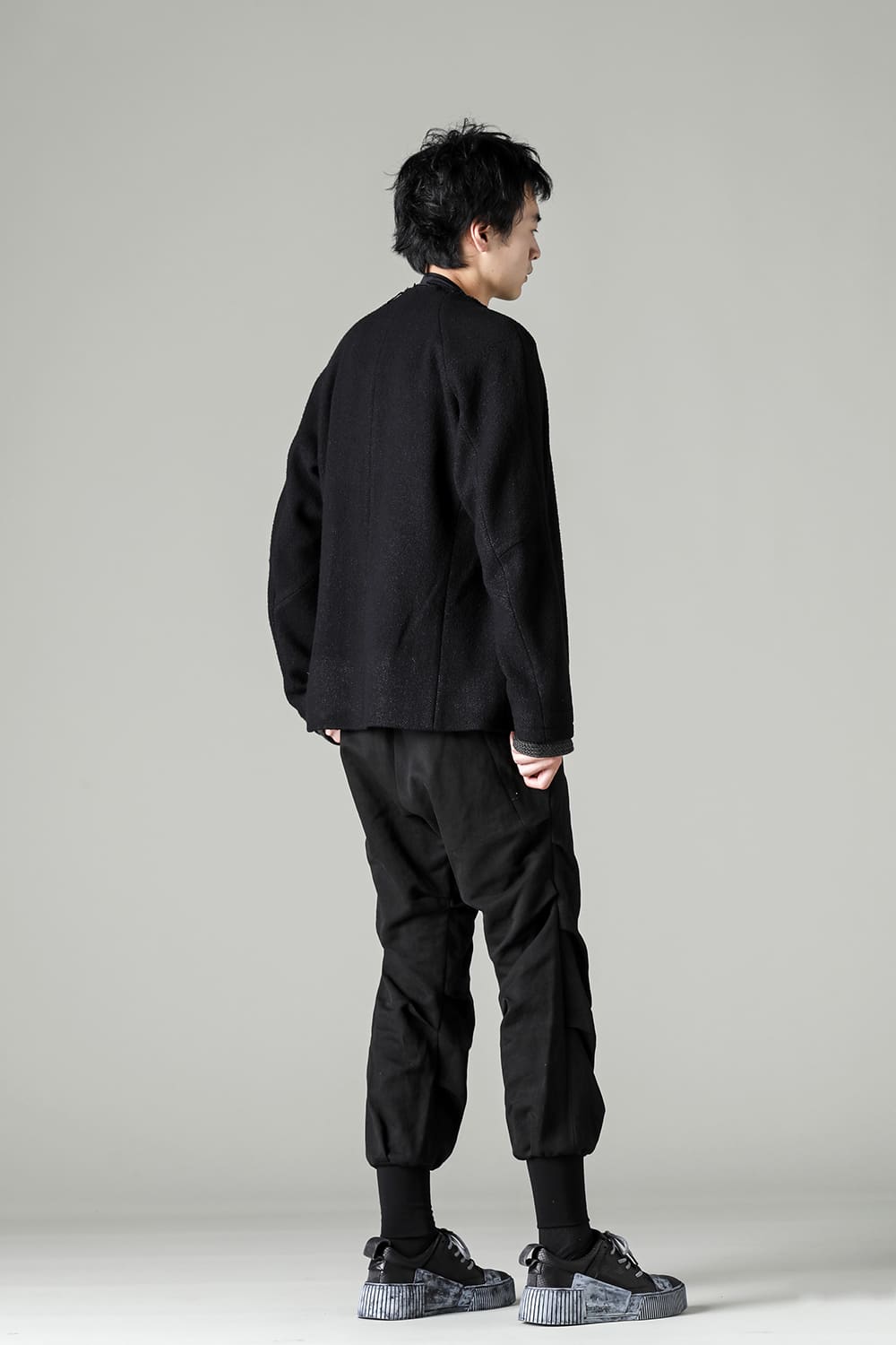 Jacket hybrid wool / silk tweed