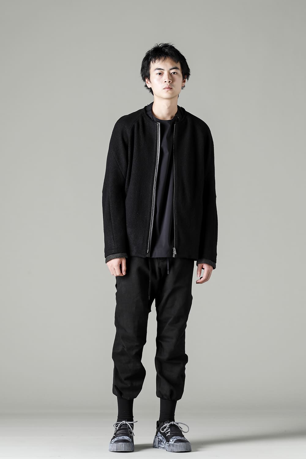 Jacket hybrid wool / silk tweed