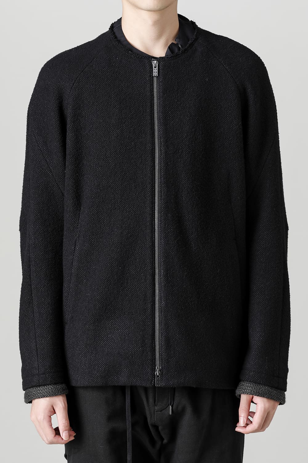 Jacket hybrid wool / silk tweed