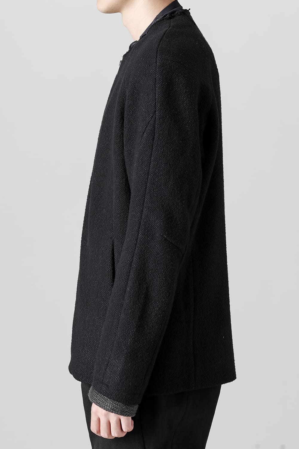 Jacket hybrid wool / silk tweed