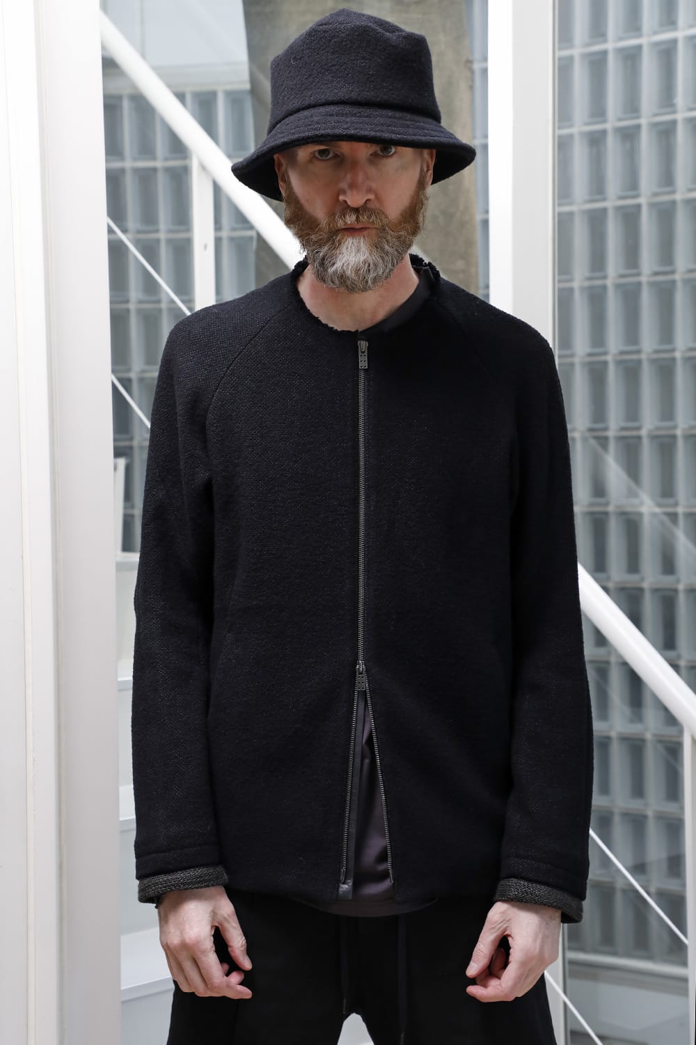 Jacket hybrid wool / silk tweed