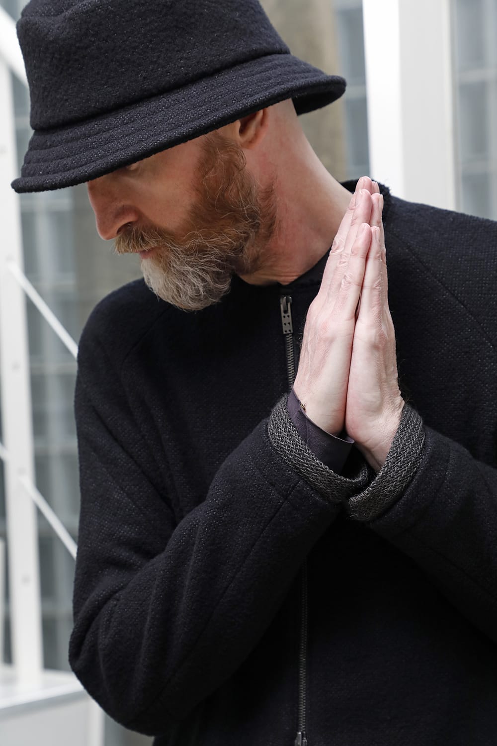 Jacket hybrid wool / silk tweed