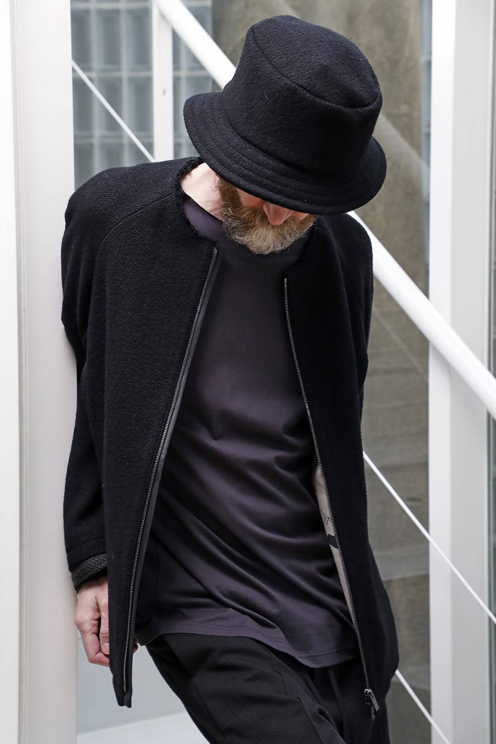 Jacket hybrid wool / silk tweed