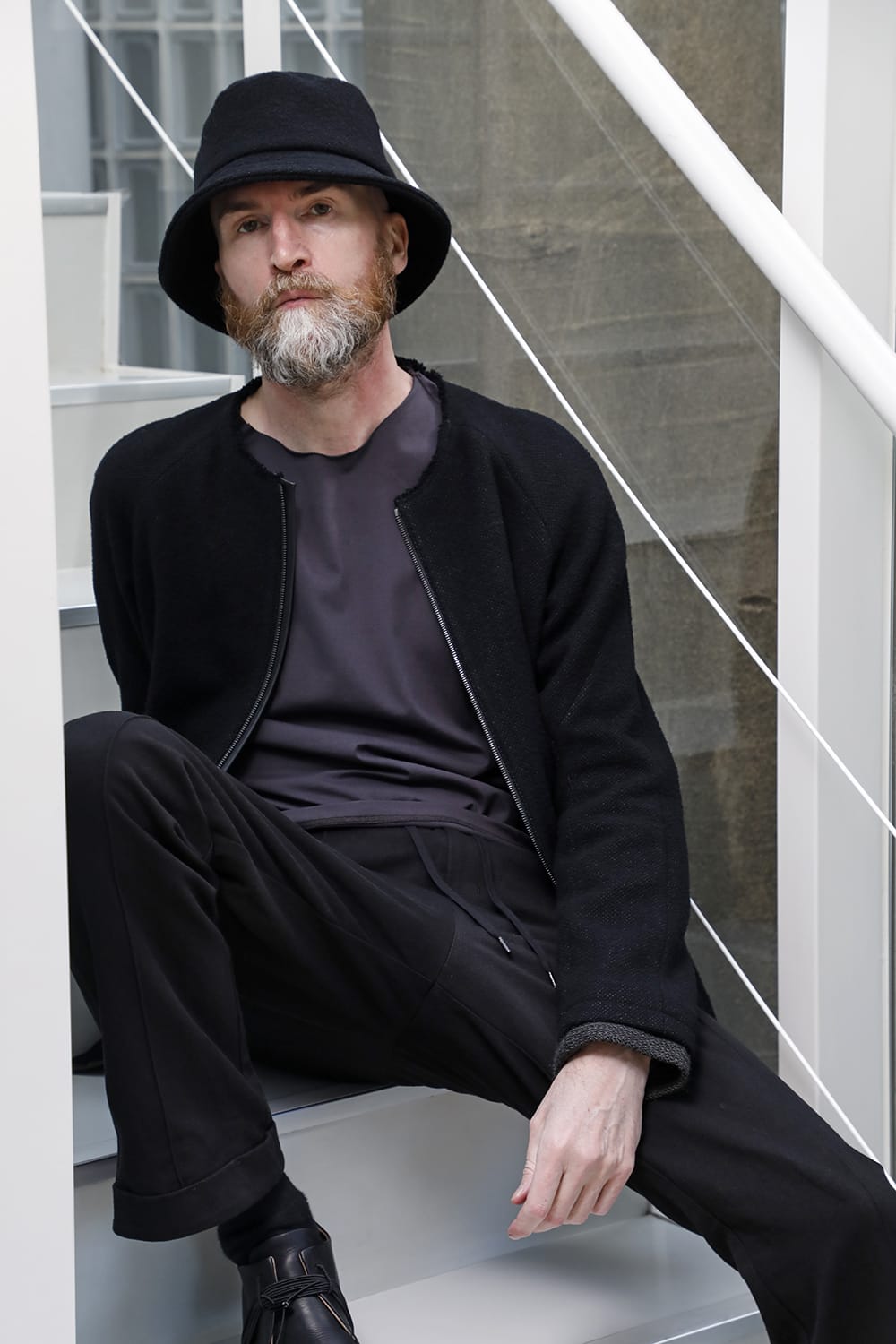 Jacket hybrid wool / silk tweed