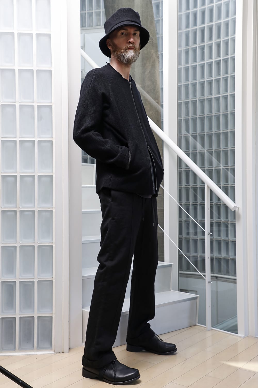 Jacket hybrid wool / silk tweed