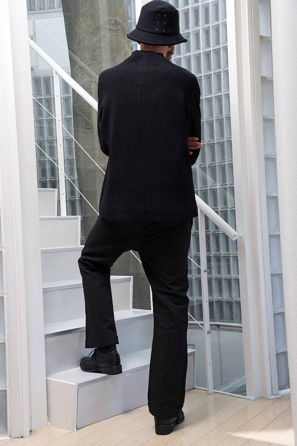 Jacket hybrid wool / silk tweed