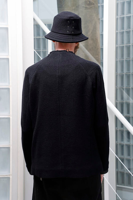 Jacket hybrid wool / silk tweed