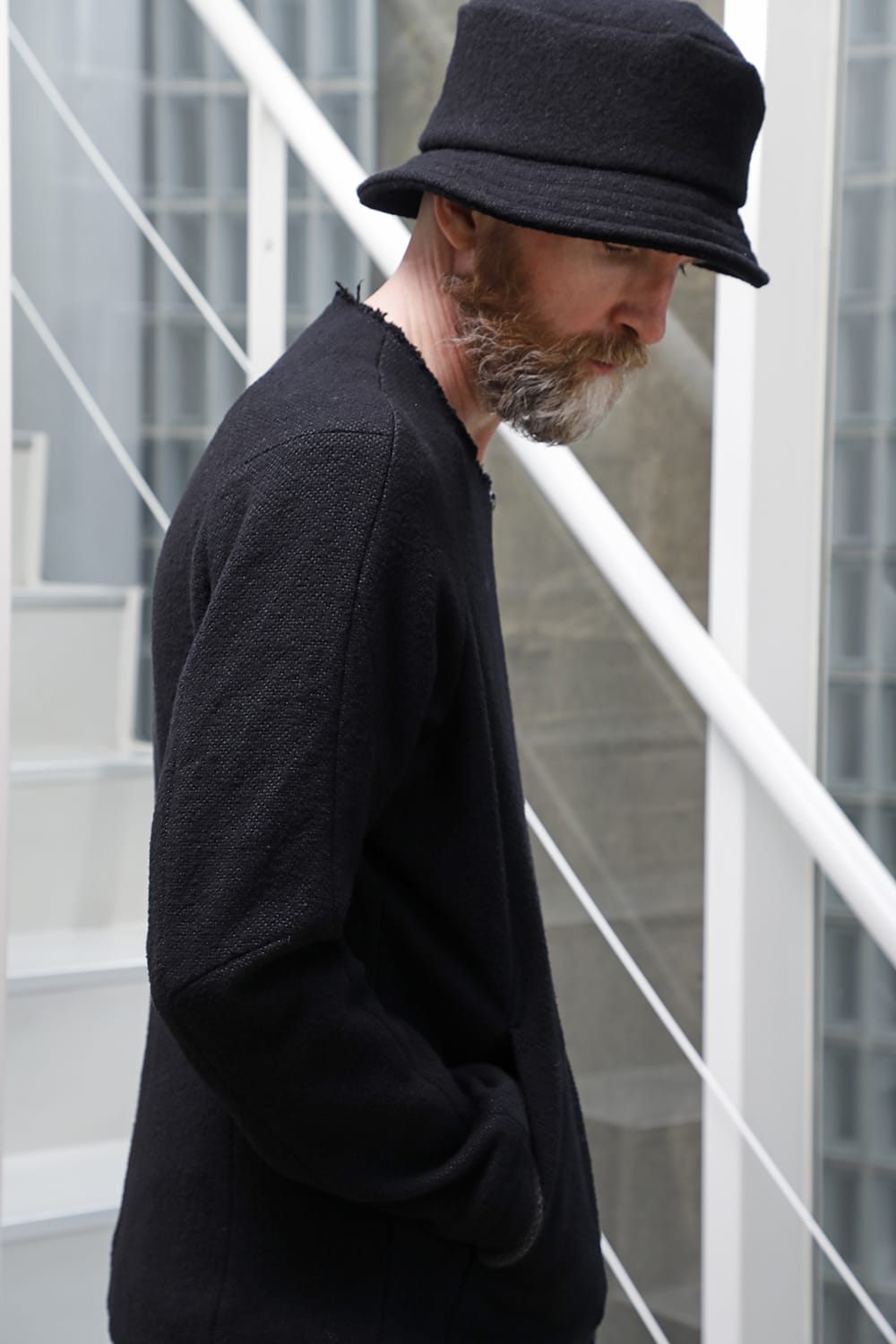 Jacket hybrid wool / silk tweed