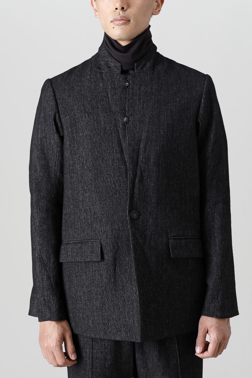 ジャケット シェットランド ウール / リネン