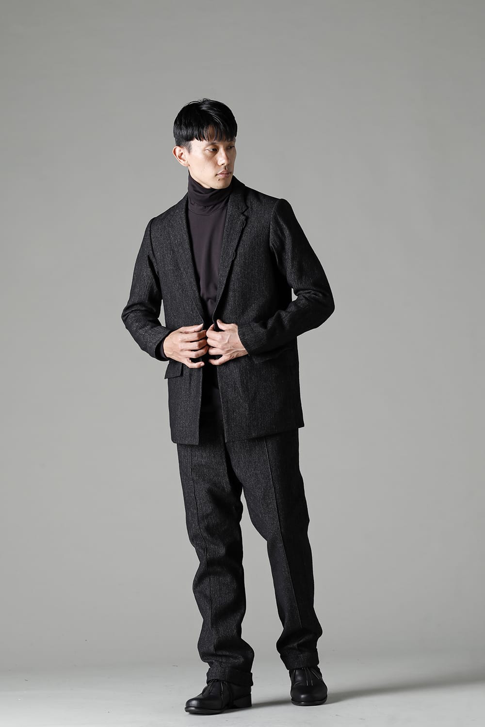 ジャケット シェットランド ウール / リネン